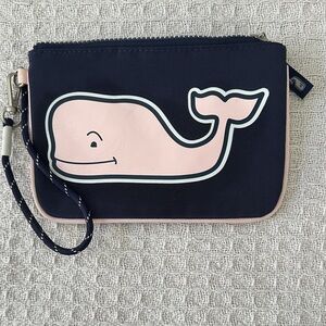 Vineyard Vines Navy and Pink Whale Wristlet